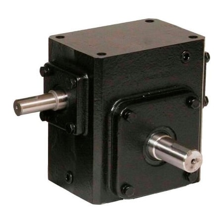 Worldwide Electric Worldwide HdRS237-5/1-R Cast Iron Right Angle Worm Gear Reducer 5:1 Ratio HdRS237-5/1-R